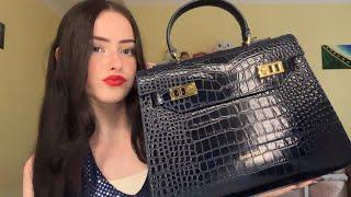 ASMR teddy blake bag unboxing  (textured scratching & tapping)