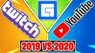 Facebook Gaming vs Twitch vs YouTube Gaming (2019 vs 2020)