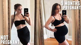 TRYING ON MY PRE-PREGNANCY CLOTHES! (9 MONTHS PREGNANT)