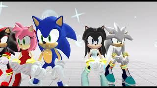 MMD Sonic Yo amigos - Gangnam Style HD