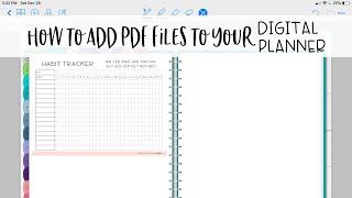 How to Add PDF Files to Your Digital Planner