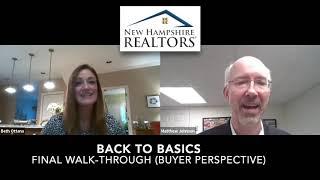 Back to Basics 6: Final Walk-Through and Closing (Buyer)