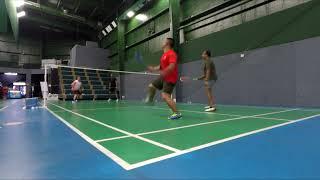 Jacob/Vipin vs Hassan/Monching #badmintonplays #dropshots #badmintonisfun #unitedbadmintonshuttlers