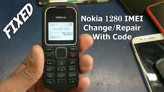 Nokia 1280 imei change code repair imei to fix Invalid Sim