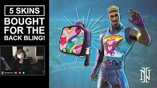 TOP 5 SKINS BOUGHT ONLY FOR THE BACK BLING in Fortnite