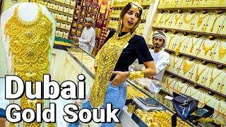 The Most Amazing Gold Market In The World  Dubai Gold Souk (Full Tour)