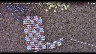 Learn the Basics of the Square Stitch - A Beginner Beading Tutorial by Aura Crystals