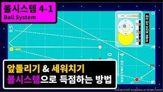 볼시스템 4-1 앞돌리기, 세워치기에 볼시스템을 적용하는 방법 (당구박사 쓰리쿠션 당구레슨)