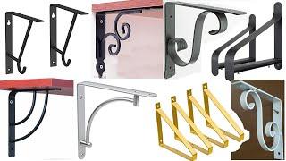 Wall mounted metal shelf bracket ideas