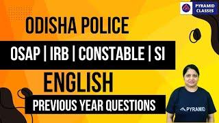 Osap irb class | odisha police class | Odisha police SI previous year Question English | SI exam