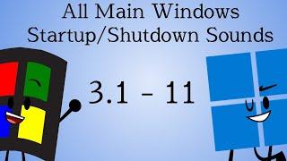 All Main Windows Startup/Shutdown Sounds: 3.1 - 11