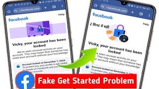 Facebook Fake Get Started Problem 2025 Confirm identity option not showing how to unlock my account