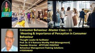 Meaning & Importance of Perception in Consumer Behaviour - Master Class 11