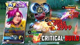 WTF DAMAGE!! IXIA CRITICAL BUILD totally insane damage - MLBB