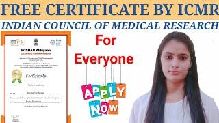 Indian Council of Medical Research Certificate Courses/ Medical Free online courses with Certificate