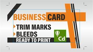 Business card Trim Marks and bleeds in CorelDraw