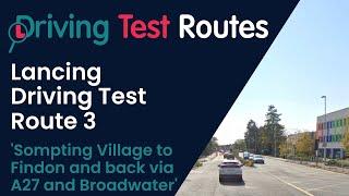 Lancing Driving Test Route 3