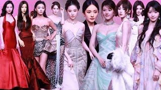 Zhao Lusi,Yang Mi, LiuYifei & Chinese Female Stars on the red carpet of the VOGUE Forces of Fashion