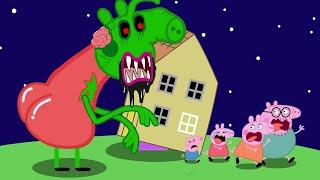 Peppa Pig’s Scary Adventure: Zombies at Pig House!  | Peppa Pig Funny Animation