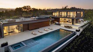 FOR $42,900,000! Newly Built Silicon Valley Masterpiece with Sweeping Hillside Views