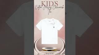 Cotton Jersey Crewneck Tee | Make your kid's stylish with brand kids t shirt | #reels #kids #tshirt