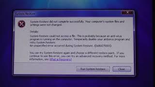 good Microsoft system restore failed  error 21oct17 459p