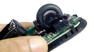 Logitech M510 Mouse Scroll Wheel Fix - Disassembly