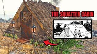 How to Make a Squatter Cabin On Survival With NO MODS! - Fallout 4 Build Tutorial