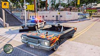 GTA San Andreas Remake - Unreal Engine 5 Police Chase Gameplay Concept Demo made with GTA 5 PC Mods