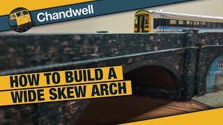 How I made an N Gauge wide skew arch out of card for Chandwell