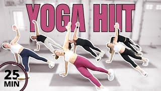 YOGA HIIT Workout | No Repeat No Equipment