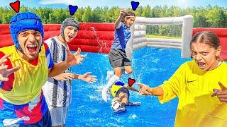 J'ORGANISE LE PLUS GRAND TOURNOI SUR GLISSADE !  ( SLIP N SLIDE CHALLENGE EN FAMILLE)