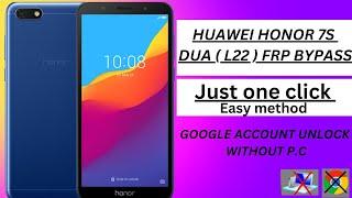 Huawei honor 7s frp bypass : honor Dua (l22) 7s google account unlock new method#googleaccountbypass