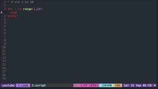 Vim Trick: Making vim write 1 to 10 in the buffer