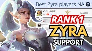 How I Became the (almost) RANK 1 ZYRA SUPPORT in NA | League of Legends Highlights