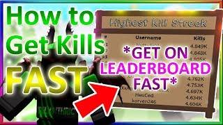 How to Get Kills FAST on Saber Simulator *GET ON KILLSTREAK LEADERBOARD QUICKLY*