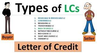 Types of letter of credit explained in Hindi | Letter of credit explain |Meaning of letter of credit