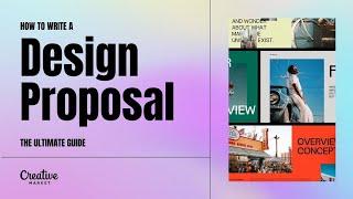 How to Write a Design Proposal