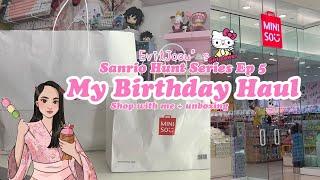 Sanrio Hunt Series Vlog Episode 5: Birthday Haul  | Shop w/ me + unboxing @miniso.official