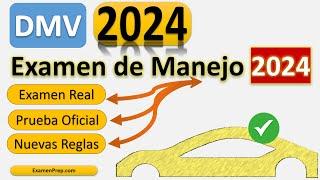 Examen de Manejo 2024 DMV Prueba de Licencia de Conducir