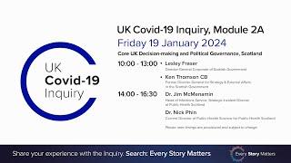 UK Covid-19 Inquiry - Module 2A Hearing PM - 19 January 2024