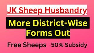 JK Sheep Husbandry Scheme 2023 District-Wise Application Forms