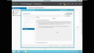 Setup Active Directory on Windows Server 2012