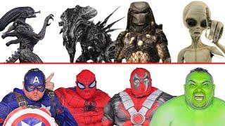 Superheroes VS Aliens Stories