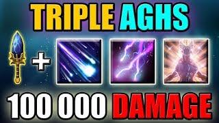 100k Magical Damage. Triple Aghs Upgrade [5 Skills Ability Draft Bug] Dota 2