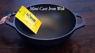 Unboxing Mini Cast Iron Wok l Lodge 9-Inch Mini Wok l Flat Bottom l Kadhai l