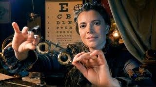 Eye and Ear Exam with the Steampunk Optometrist | ASMR Roleplay (lens test, otoscope)