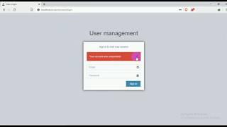 User management system with Codeigniter