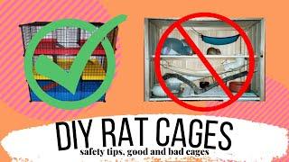 D.I.Y. Rat Cages (Good and Bad)