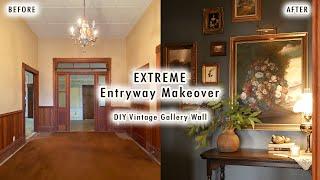Extreme Entryway Makeover *DIY Vintage Gallery Wall* BEFORE & AFTER | XO, MaCenna